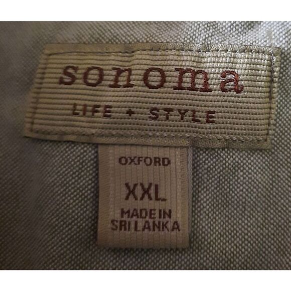 Sonoma shirt Men's XXL green light weight - Picture 7 of 8